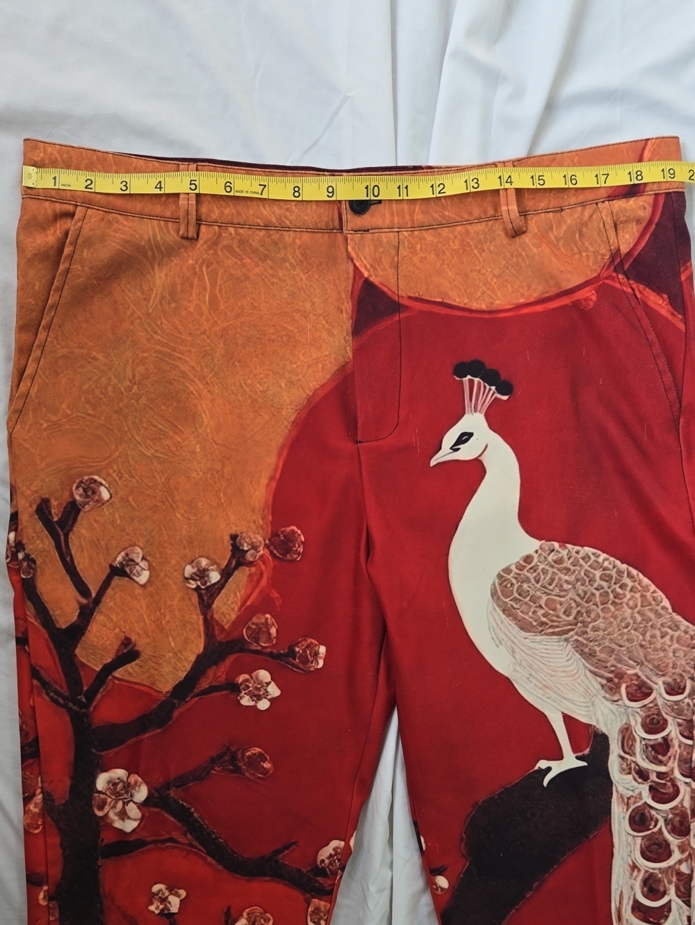 Men's/Unisex Multicolored, Graphics, Peacock, Floral Pants All Over Design - Picture 2 of 16